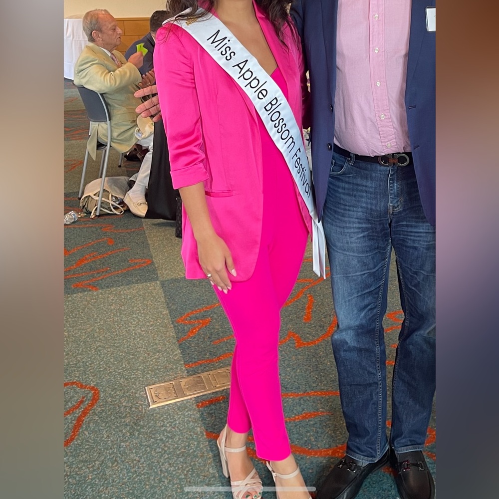 Express Pink Strapless Jumpsuit, Size 00